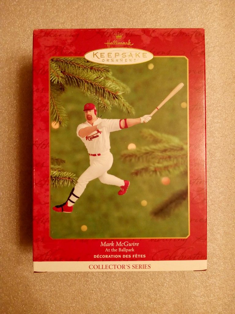 Christmas Ornament Hallmark Mark McGuire 2000 Vintage New MLB
