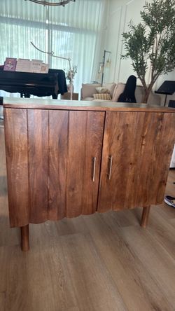 Wood Two-Door Sideboard Cabinet