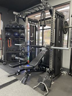 🔴2 N1 FUNCTIONAL TRAINER🔵SQUAT RACKS GYM EQUIPMENT