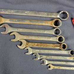 9 Piece Set Of Combitaton Wrenches - Standard (Lot # 784)