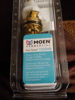 Moen 1222HD Commercial Heavy-Duty Brass Shell PosiTemp One-Handle Tub Shower or Shower-Only Faucet Cartridge Replacement