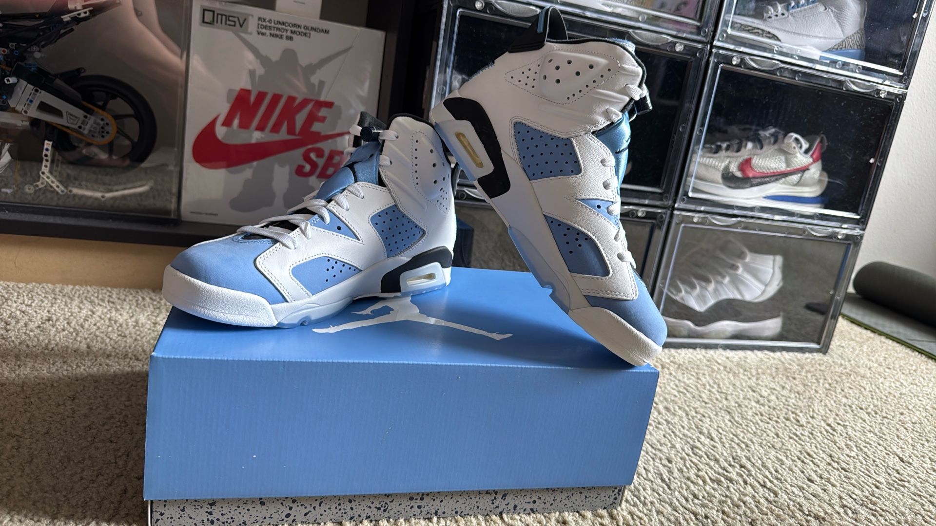 Nike Jordan 6 Retro UNC White Size 8.5