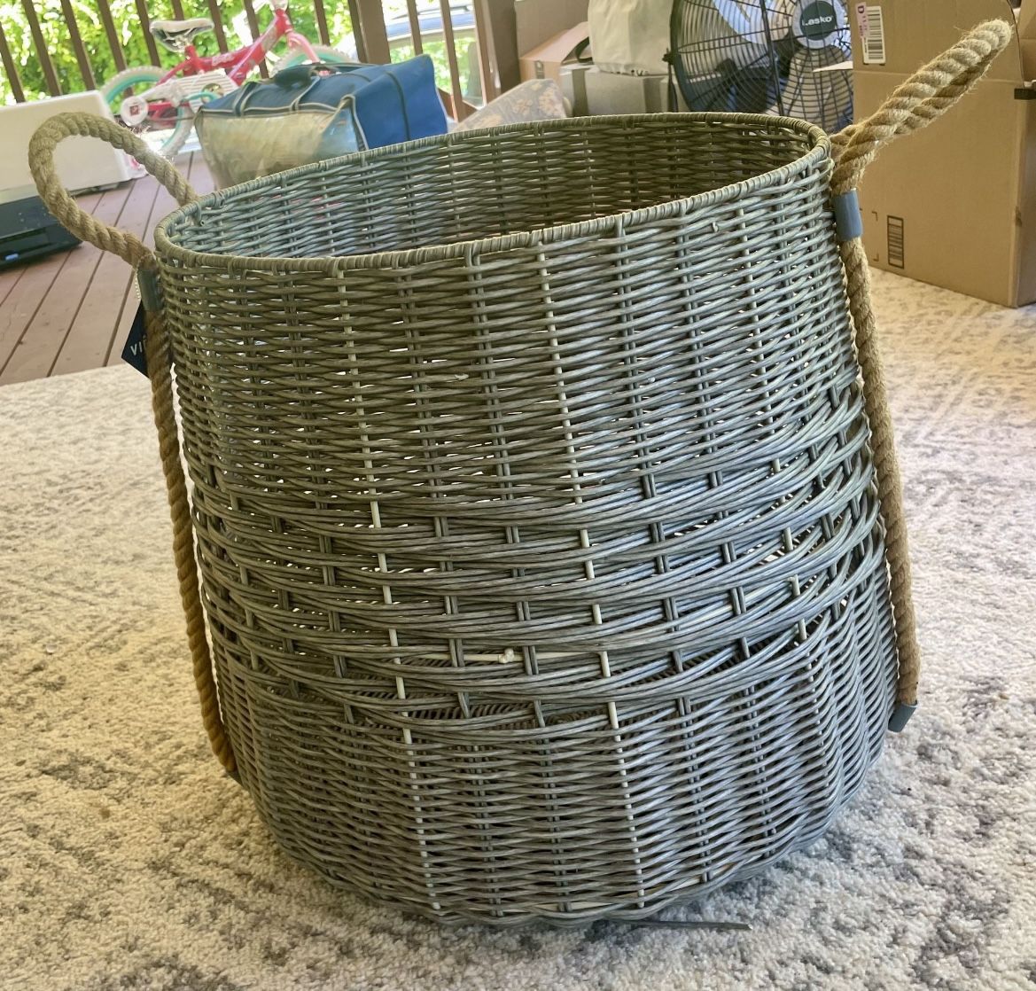 New Large Wicker Waterproof Basket 