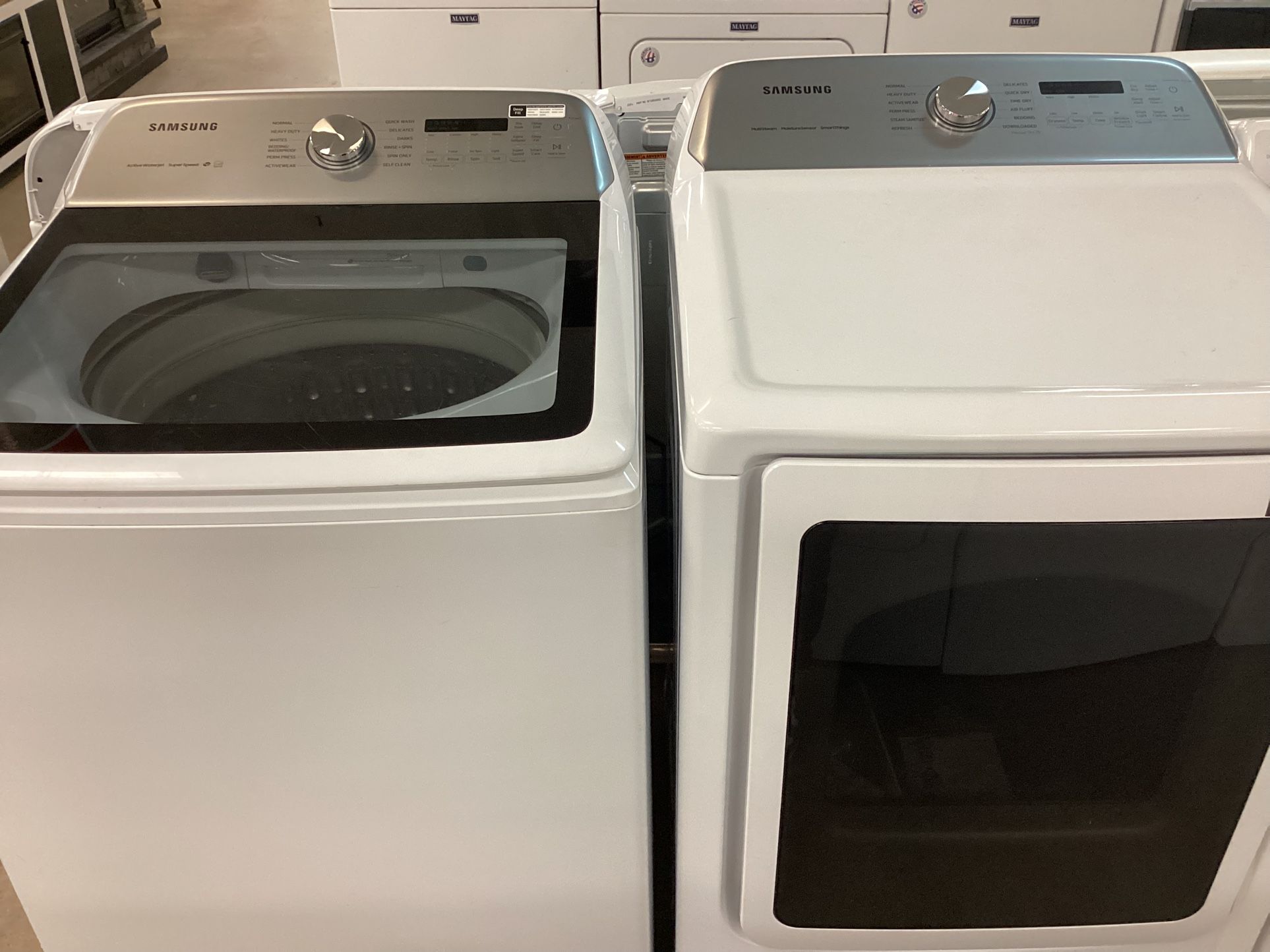 Samsung Top Load Washer And Electric Dryer