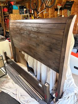 Free Solid Wood King Bed Frame