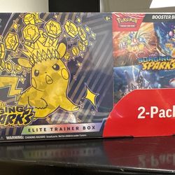 Surging Sparks Costco 2pack ETB + Booster bundle 