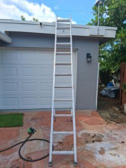 Werner 24’ Aluminum Extension Ladder (23’ reach height) 225 lb limit