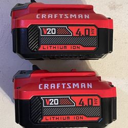 Craftsman 20V 4Ah Batteries