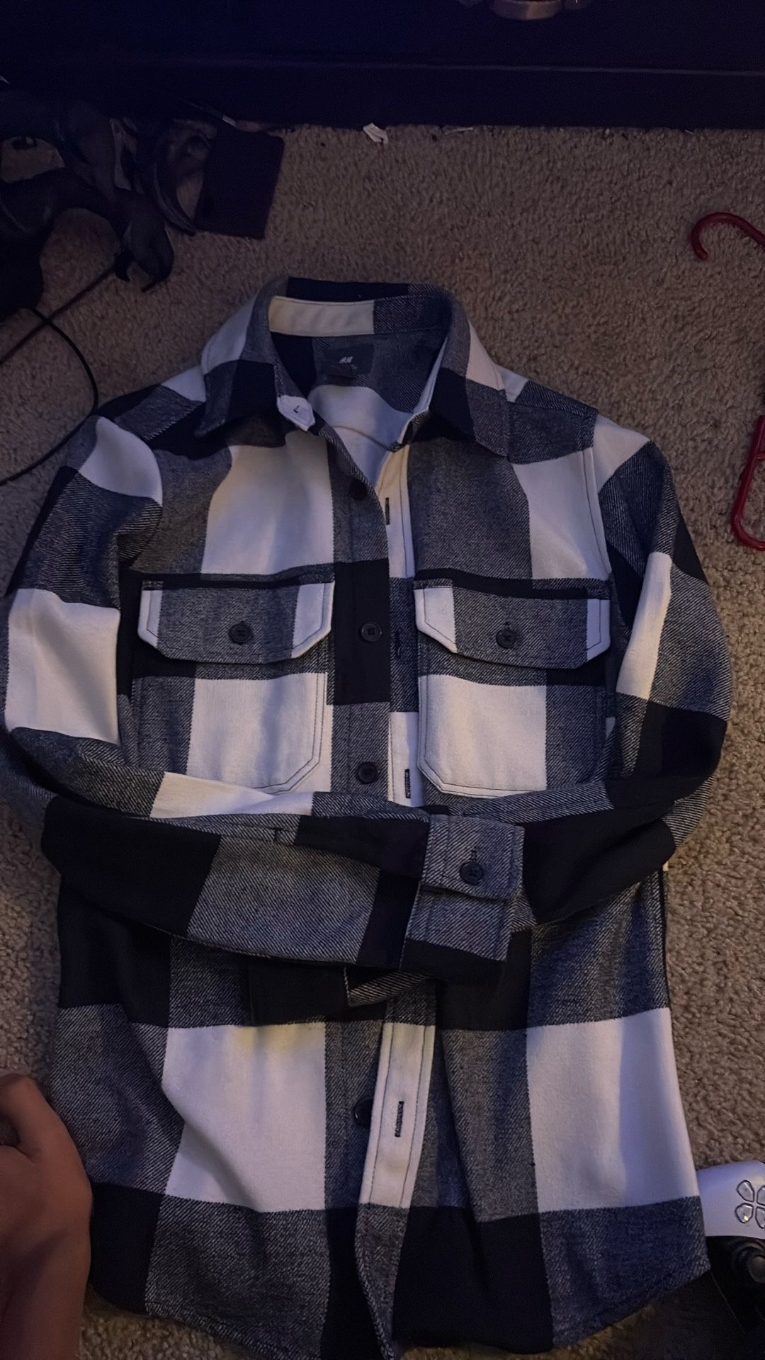 H&M Checkered Jacket Adult X Small