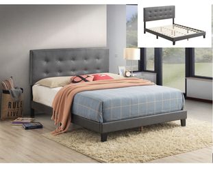 Grey King or Queen size Platform Bed!!