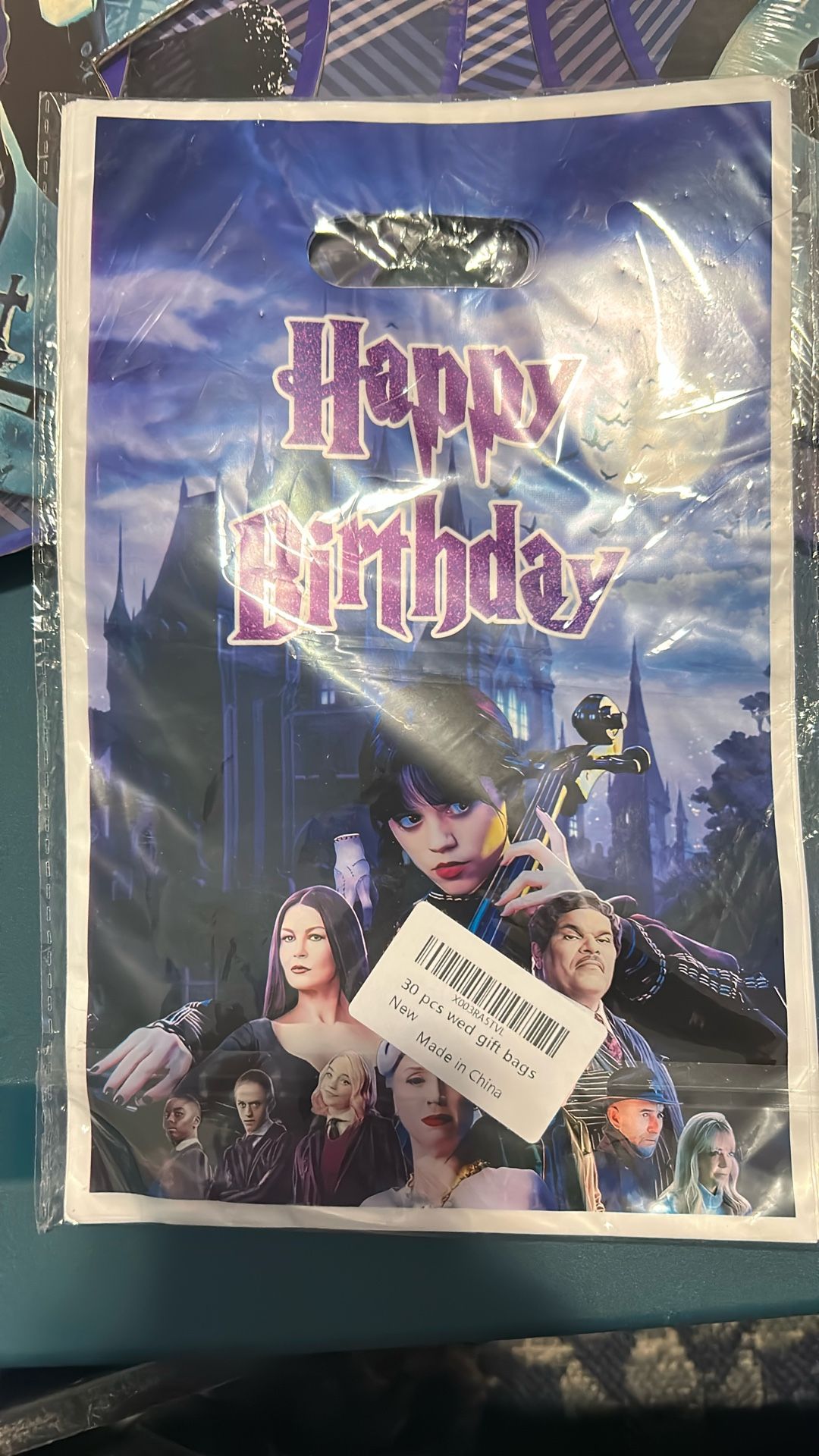 Wednesday, Addams, Cupcake Towers, And 30pc Party Gift Bags