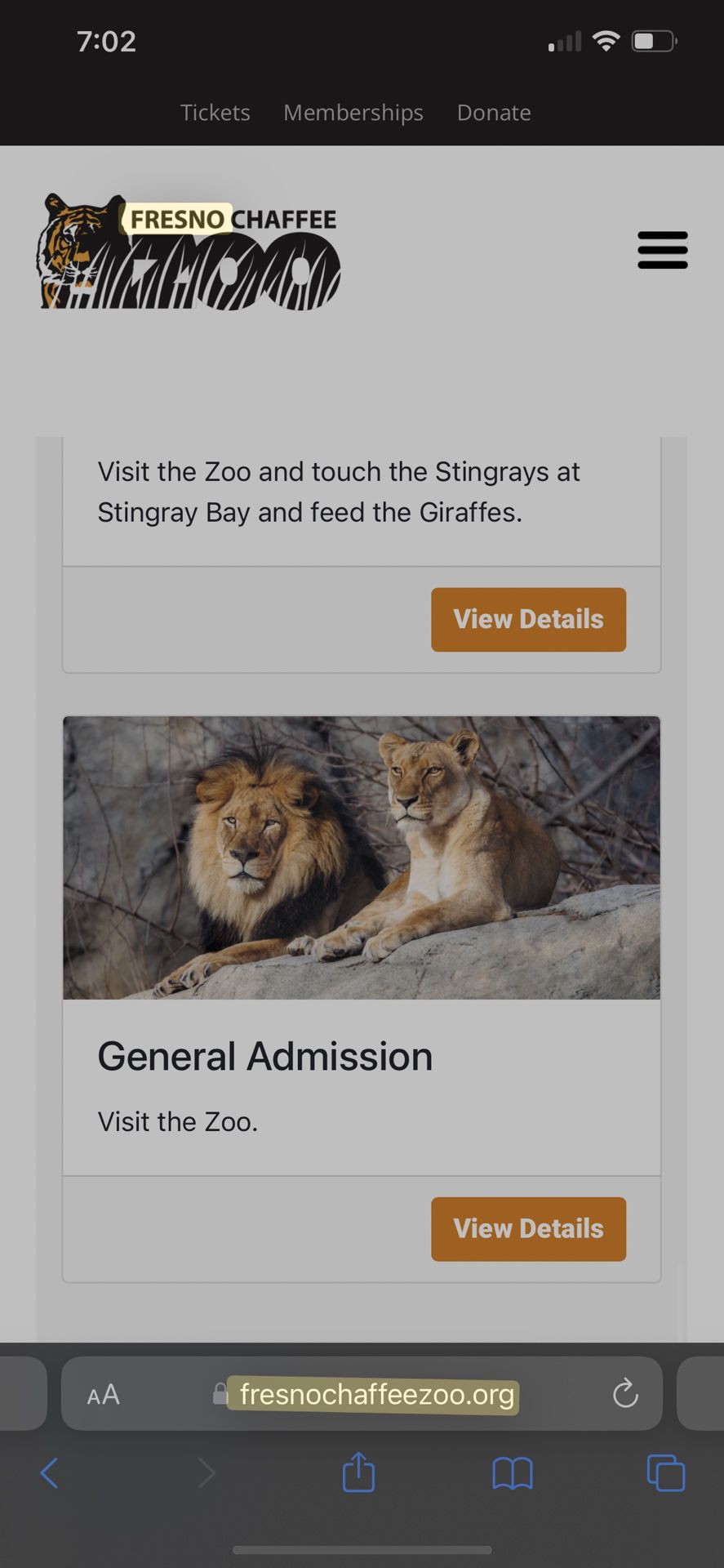 Fresno Zoo Tickets
