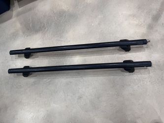 Genuine OEM Mopar Locking Roof Rack Cross Bars w/ Working Keys 150lb MaxCapacity Jeep Dodge Chrysler