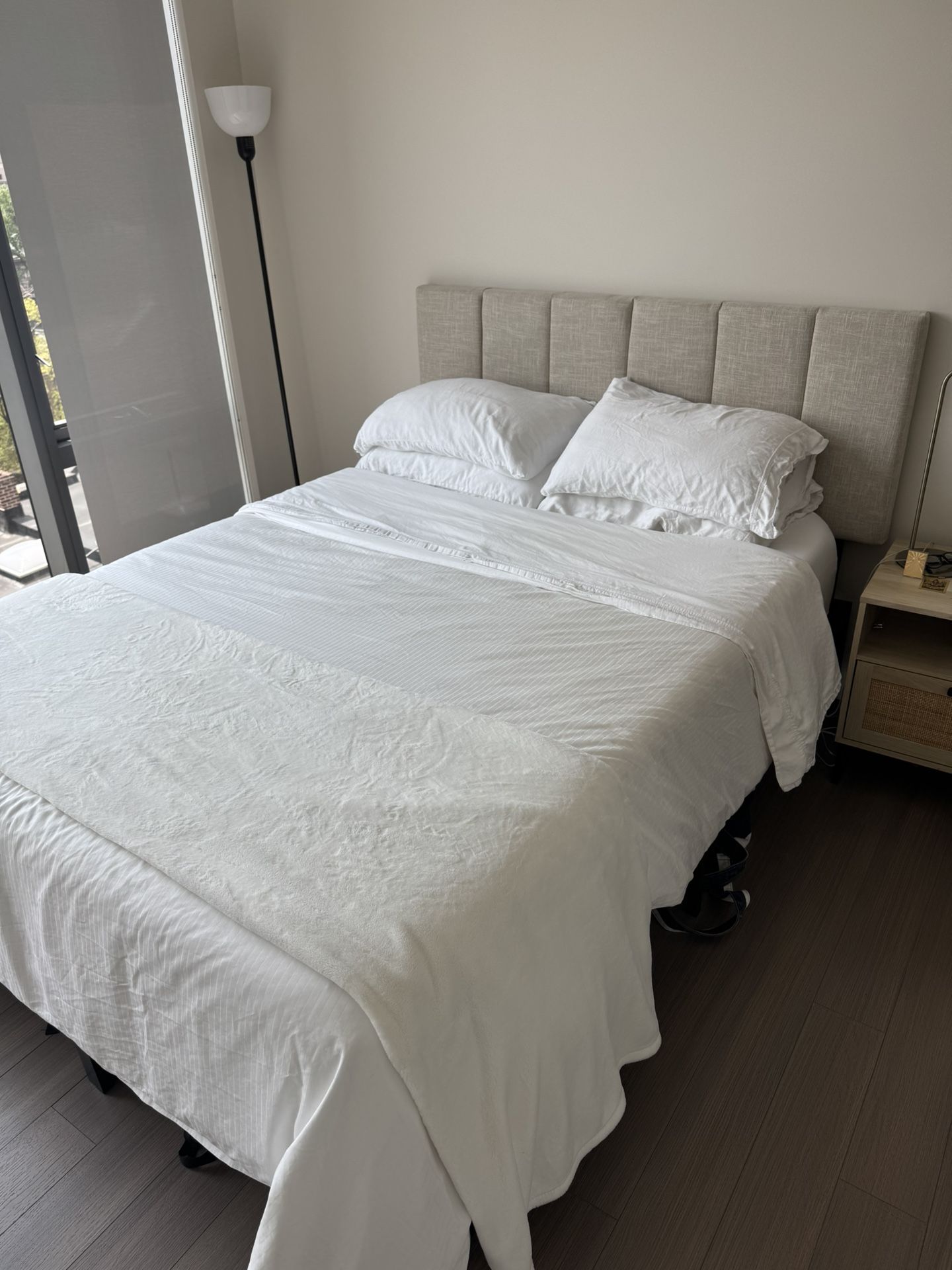 Queen Memory Foam 12inch Mattress + 14inch Steel Bed Frame
