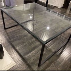Large Glass Coffee Table (I Think From Pottery Barn) Needs Repainting $120