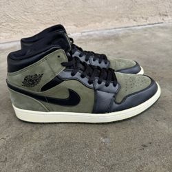 Jordan Retro 1 Mid ‘Olive Canvas’