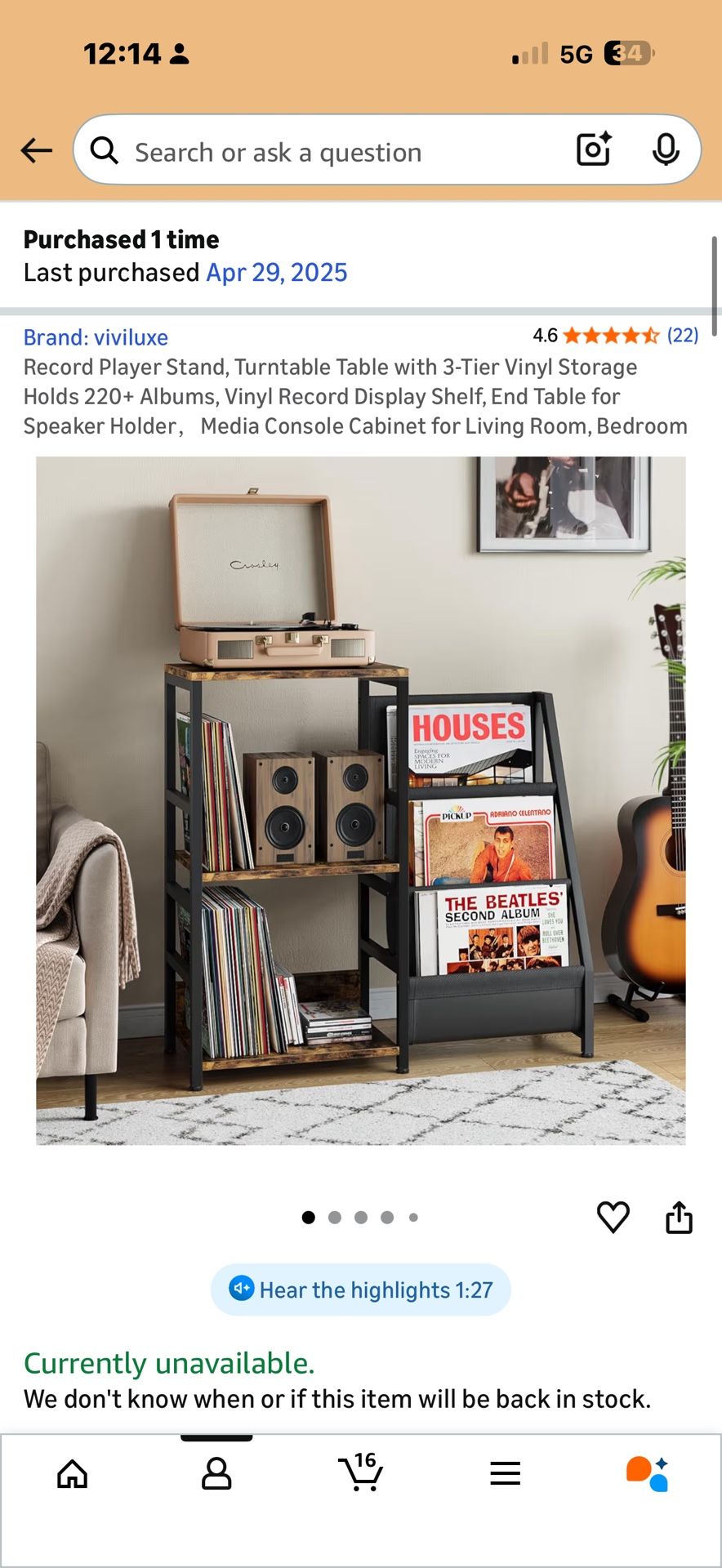 Vinyl Stand