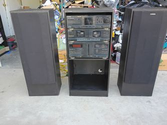 Fisher Stereo System with home Tower Speakers plus Bluetooth