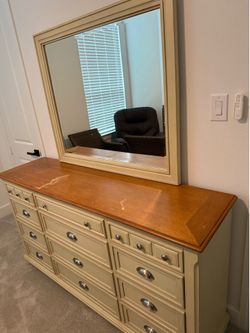 Long dresses with  Mirror and have  12 drawers
