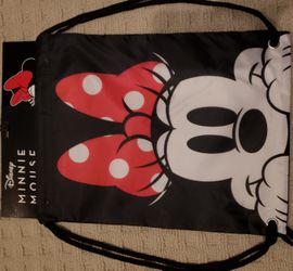 New Minnie Mouse Drawstring Bag.q