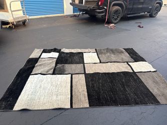 Alfombra geométrica 9x6 ft