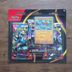Pokemon TCG Mega Evolution Pitch Black 3-Pack Blister Binacle Promo 30 Cards