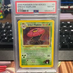 Pokémon Erika’s Vileplume PSA 8