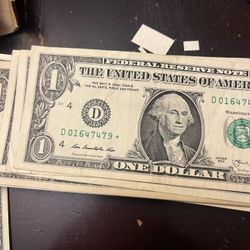 One Dollar Star Note   Mixed District 