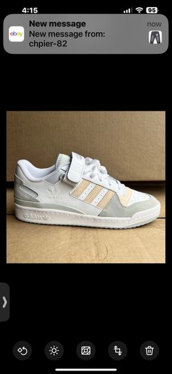 adidas Forum Low Shoes White Sneakers GX7076 Men's Size 9.5 US