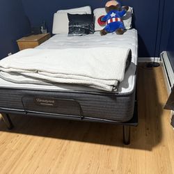 Mattress with bed frame