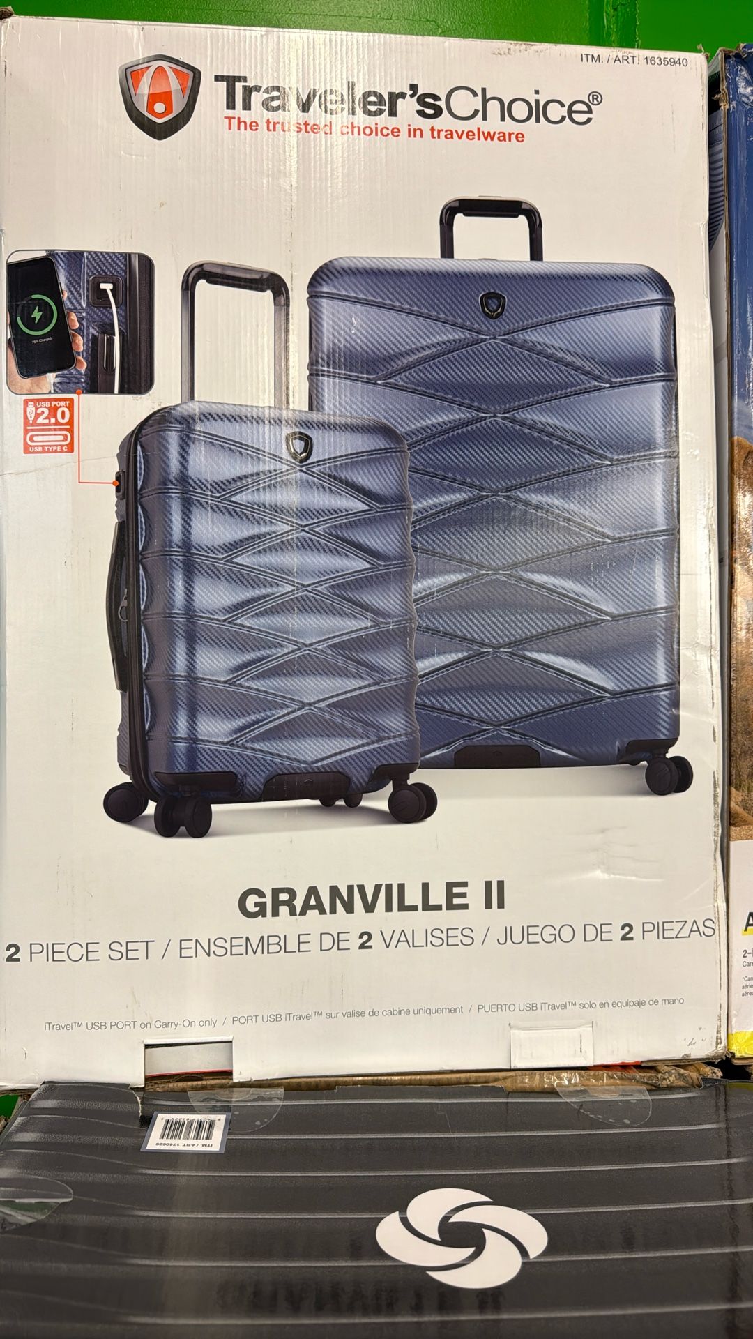 Travelers Choice 2 piece luggage’s