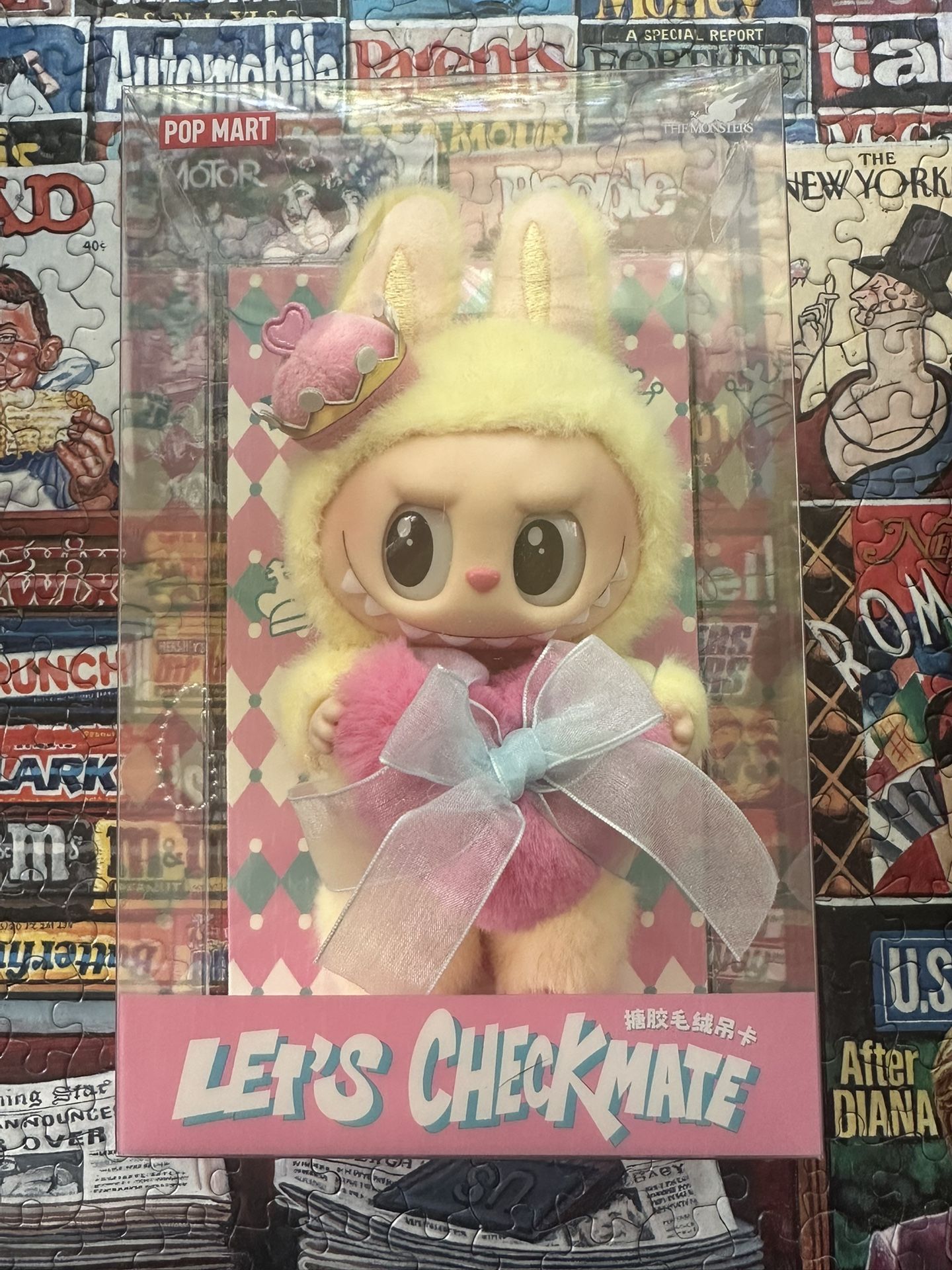 THE MONSTERS Let's Checkmate Series- Vinyl Plush Hanging Card