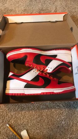 Nike Dunk Low Red Black White Sneakers