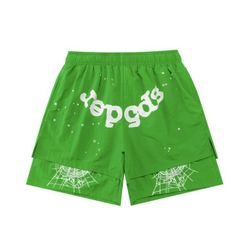 Green Sp5der Short Shorts All Sizes