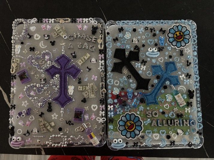 Purple ipad Case , { Junk Case } --  [ For Air11 2024 , Air4/5 2020-2022]