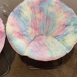 Tie Dye Foldable Saucer Chairs 