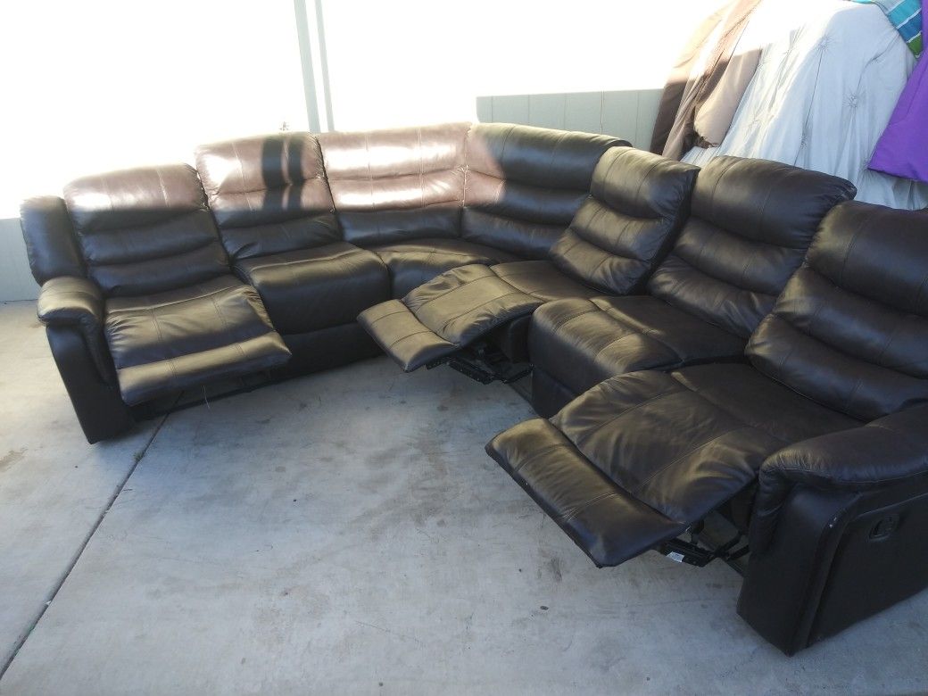 Sectional with 3 recliners for Sale in Tucson, AZ OfferUp