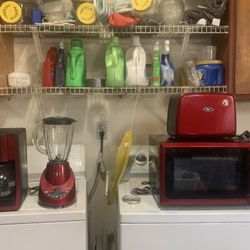 Microwave ,toaster,blender. Coffee Maker