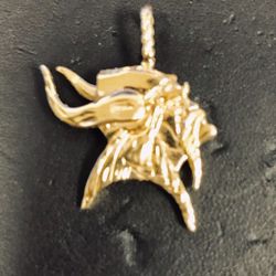 Gold Viking Charm pendant