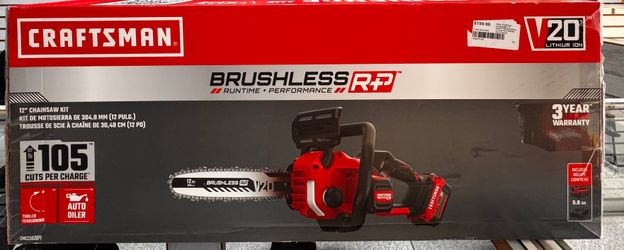 Craftsman V20 BRUSHLESS RP CMCCS630P1 12in Battery Chainsaw brand new unopened