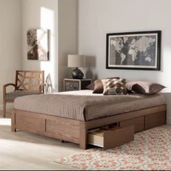 Platform Bed Storage Frame