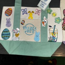 Designer Custom Pastel Easter Trader Joe’s bags 