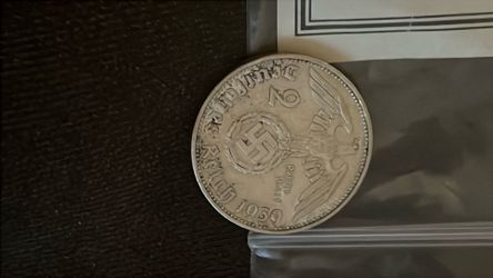 1939 German Third Reich Silver Coin