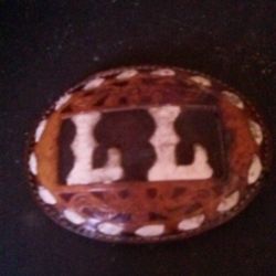 Hand Made Leather Belt Buckle, Solid Metal One