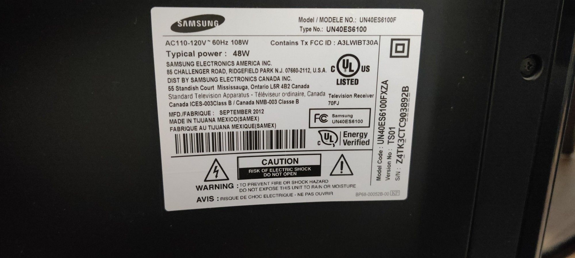 Samsung Smart TV 40 inch