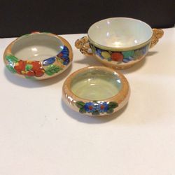 (3) Vintage Hand painted fine China Items Japan