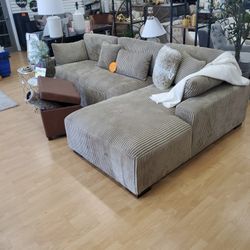 2 PC Sectional Sofa New 775.00