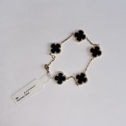 18k Gold Stainless Steel 5 Leaf Bracelets