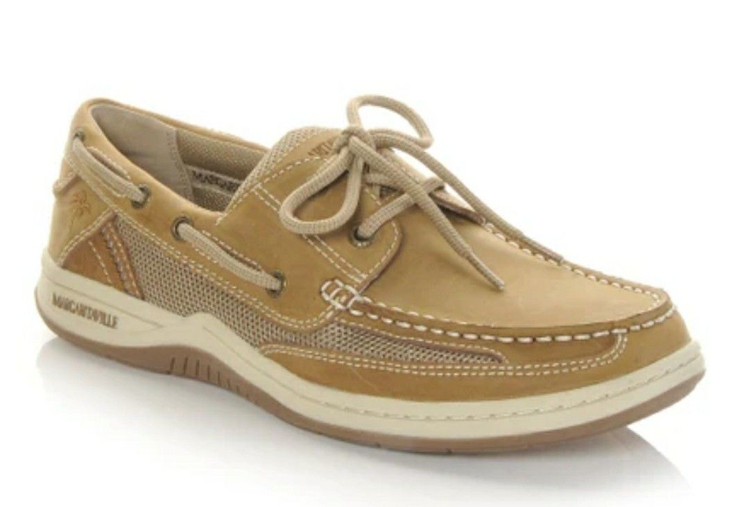 Men's Margaritaville Leather Lace-Up Boat Shoe