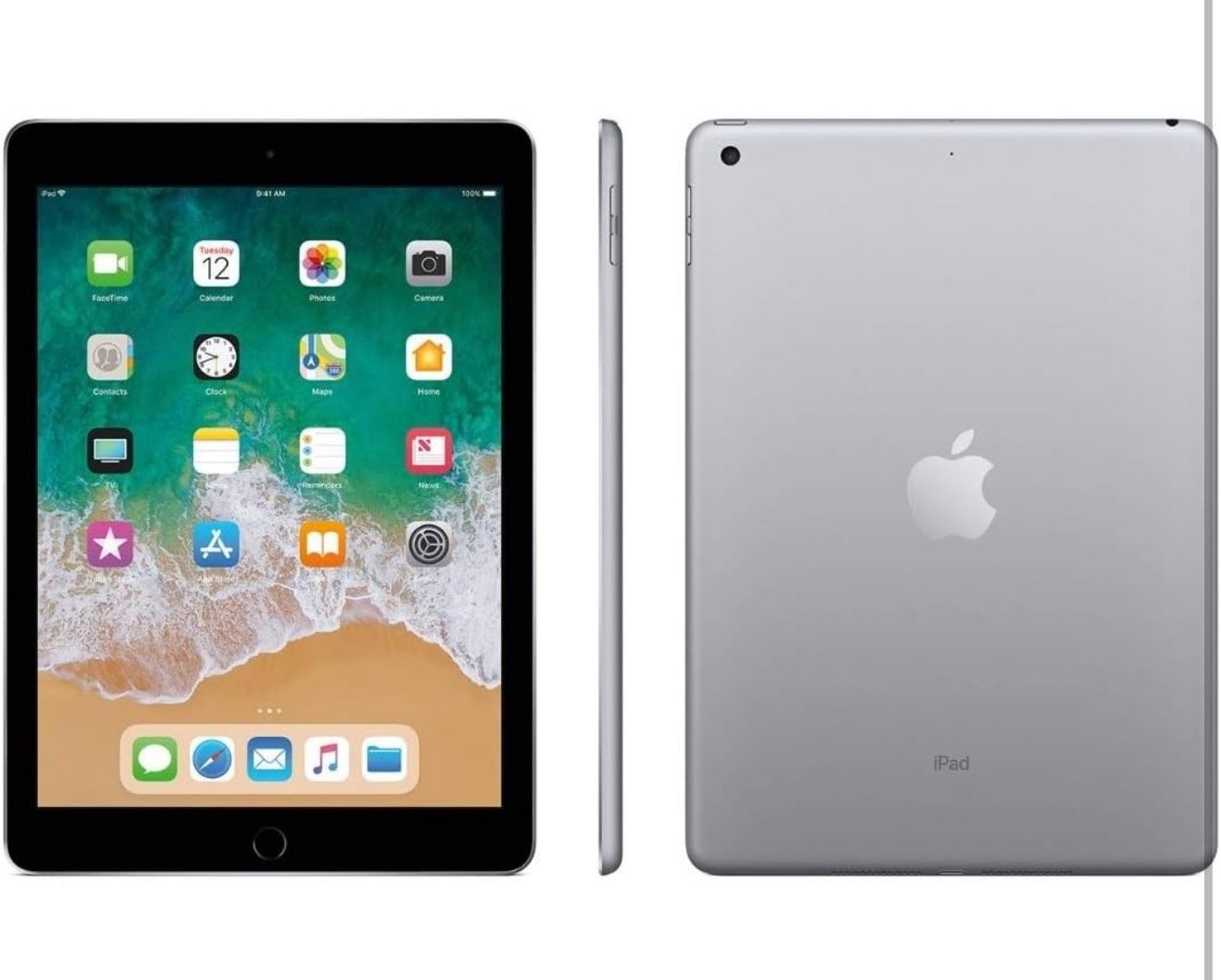 2018 Apple iPad 6th Gen (9.7- inch, Wi-Fi, 128GB) - Space gray $115
